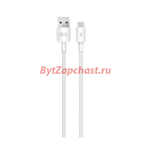 Дата-кабель/Exployd/USB - microUSB/круглый/силикон/белый/0.25М/2.4A/Easy/EX-K-1388 артикул:EX-K-1388 - Фото1